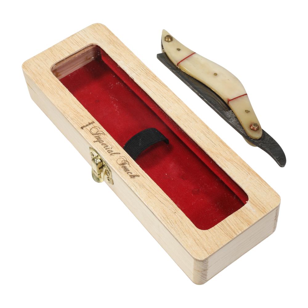 imperial touch hand made damascus steel straight razor